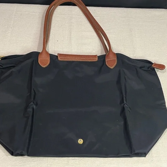 Longchamp Black and Brown Tote Bag - Picture 2 of 11